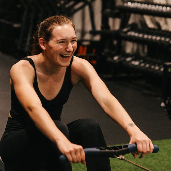 Personal Trainer Mackenzie Whittaker on the Concept2 Rower