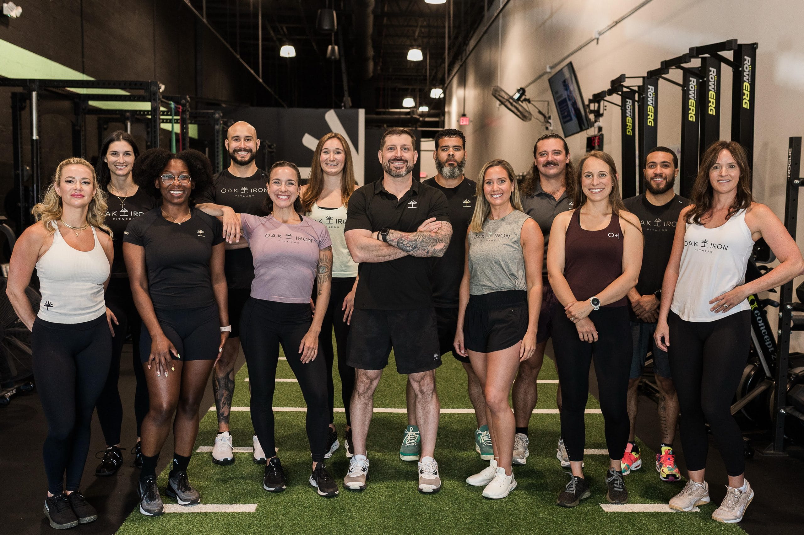 About Us 2 Oak and Iron Fitness team. Contact Us. Oak and Iron Fitness coaching team group photo inside the gym