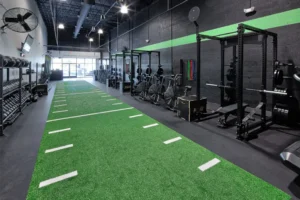 Feb 21 - Mobility Workshop Low back with Cory Bailey and Matt Gulliver 1 Exterior view of Oak and Iron Fitness Raleigh location gym building.