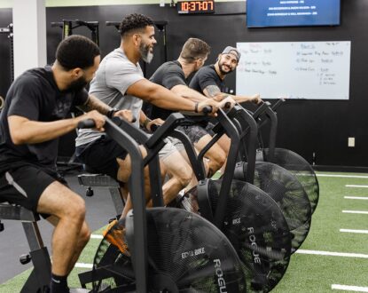 Group fitness training session at Oak and Iron Fitness Cary with members working out together