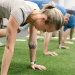 Oak and Iron Fitness gym workout area with strength training equipment in Cary