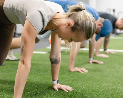 Oak and Iron Fitness gym workout area with strength training equipment in Cary